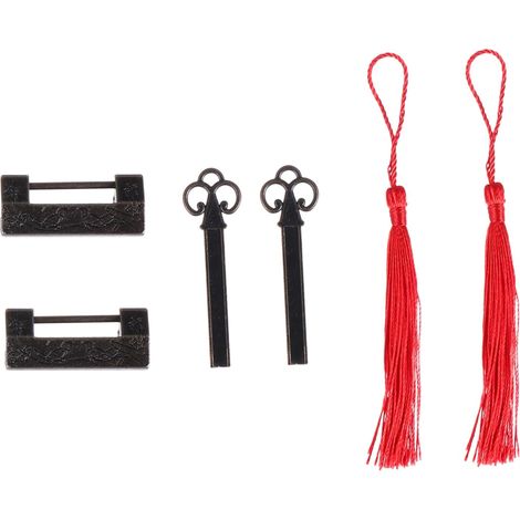 de 2 cadenas antiques de style chinois vintage avec motif (1/5)