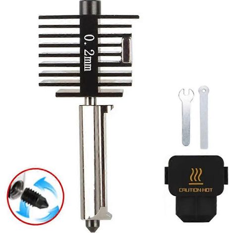 Buse en acier trempé pour tête d'impression Bambu Lab A1/A1 Mini Hotend, détachable, haute vitesse, Bambu Lab A1 Hotend A (1/5)