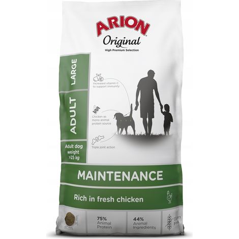 Arion Original Maintenance pollo adulto grande 12kg + 3kg Gratis (1/3)