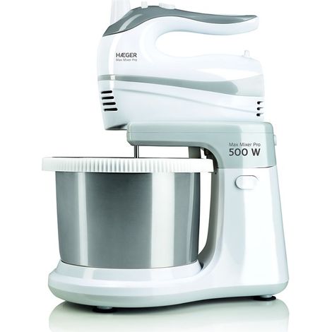 Haeger Küchenmaschine 500W Weiß 2L Edelstahlbol