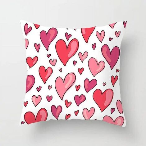 Taie D'oreiller - Coton Linen Épais et Résistant - Pour Canapé Chaise Lit Bureau Voiture - Double Face - 40x40 cm (1/5)