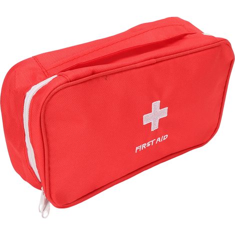 Trousse de premiers secours vide, étanche, grande capacité, rouge, pour activités de plein air (1/5)