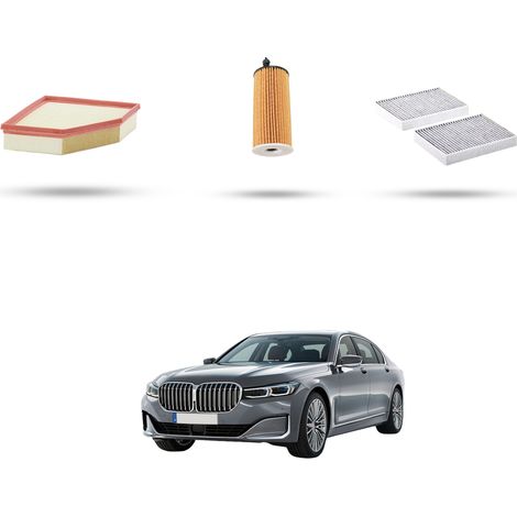 Kit tagliando 3 filtri compatibile con Bmw serie 7 (G11,G12) 740e 240kw dal 2016 (1/5)