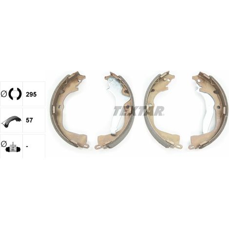 Jeu de mâchoires de frein Textar 91078700 VW 2H0698525