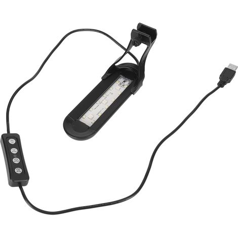 Lampe LED pour aquarium à spectre complet et haute luminosité, à pince, pour eau douce et eau de mer (1/5)