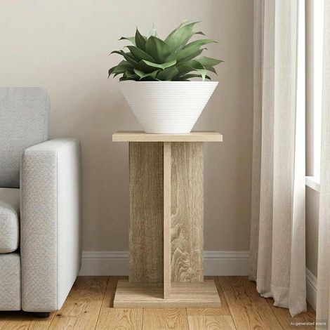 Teenpull – Pflanzenständer Sonoma-Eiche 25 x 25,5 x 40,5 cm Holzwerkstoff (1/5)