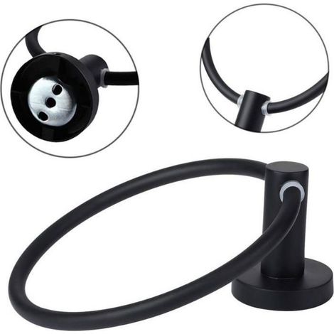 Porte-Serviettes - Acier Inoxydable 304 - Diamètre Intérieur 160 Mm - Pour Salle De Bain Cuisine Terrasse - 1 Pièce (1/4)