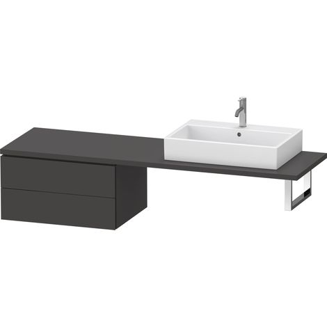 Duravit L-Cube Meuble bas pour console, 2 tiroirs, 720x400x547mm,