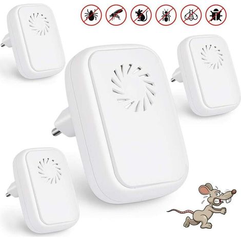 Norme européenne 4 pièces de répulsif électronique à ultrasons contre les moustiques répulsif à ultrasons pour enfants anti-moustiques électrique à ultrasons pour l'intérieur (1/5)