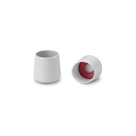 FPLUS contera red.ext.bla.20 x50 uds. , Descripción
Contera redonda exterior de plástico con arandela para tubos redondeados o cónicos. Incorporan una arandela interior que las hac