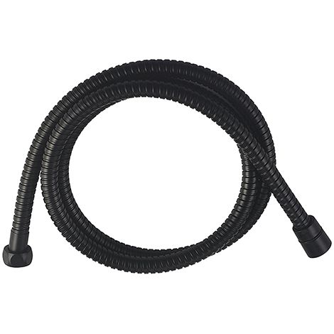 Edouard Rousseau -Flexible de douche INOX - 1.75M - Noir