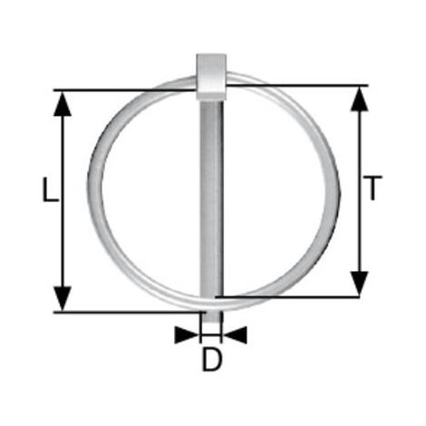 Pasadores abatibles Dörner + Helmer acero galvanizado 40 mm