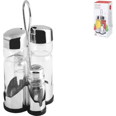 Oliera in vetro e inox