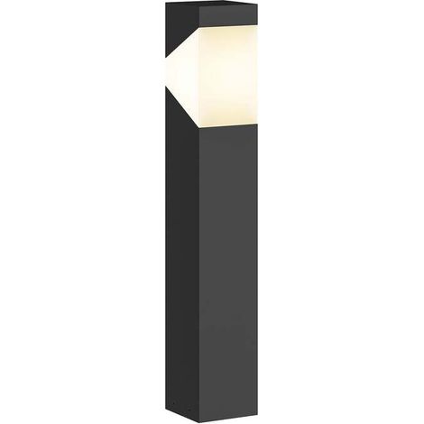 [NEUWERTIG] B-Ware Lucande Sockelleuchte Kiran Gartenleuchte LED dimmbar IP44 grau 60cm Metall (1/2)
