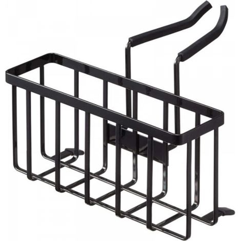 Étagère de rangement noire, 20,318,514 cm, 1 unité pour évier, robinet, ustensiles de cuisine, éponge et produits de nettoyage. (1/5)