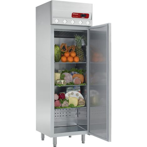 Armoire réfrigérée ventilée 400L - Énergie D - 3 grilles - Inox - Dimensions 620x620x1910 - Diamond (1/2)