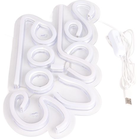 Lampe néon LED moderne, enseigne lumineuse USB, décoration chambre bar restaurant, éclairage mural design. (1/5)