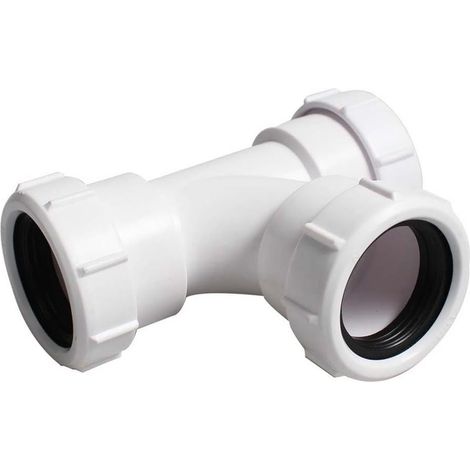 40-mm-Schlauchverbinder – 1 Stück – PVC und PP – Mehrzweck-Abflussadapter – Für Bad und Küche – Weiß oder Schwarz (1/5)