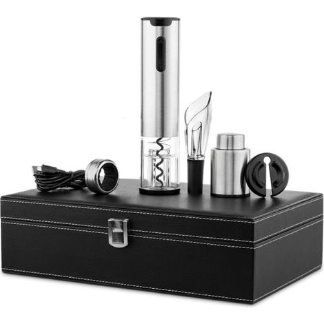 Ufesa Set accesorios vino sacacorchos eléctrico inox (1/5)