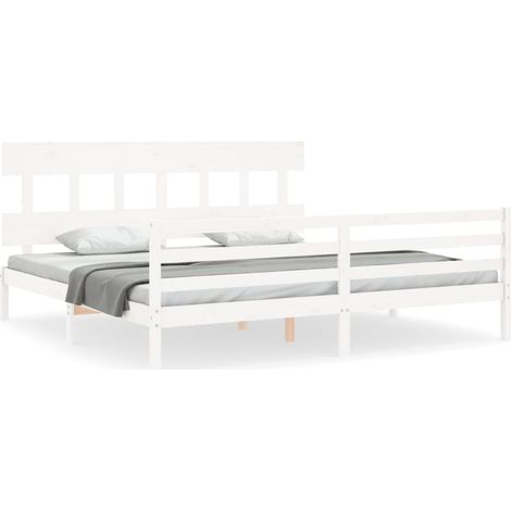Maison Exclusive - Estructura de cama con cabecero madera maciza (1/5)