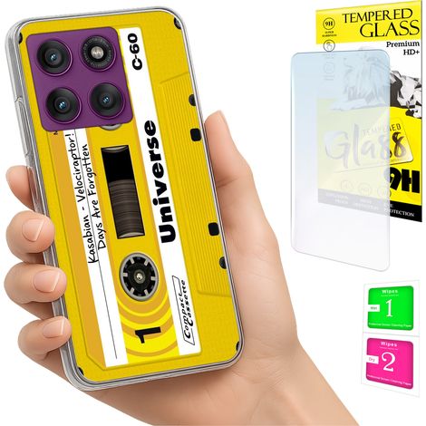 Funda para Motorola Edge 60 Pro con carcasa trasera y cristal 9H. (1/5)