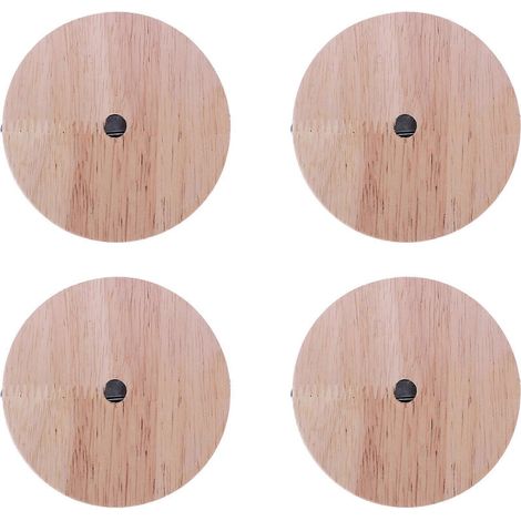 4 moderne und minimalistische Lampenfassungen, Deckenrosette aus Holz, E27-Fassung, DIY-Kronleuchterfuß (1/5)