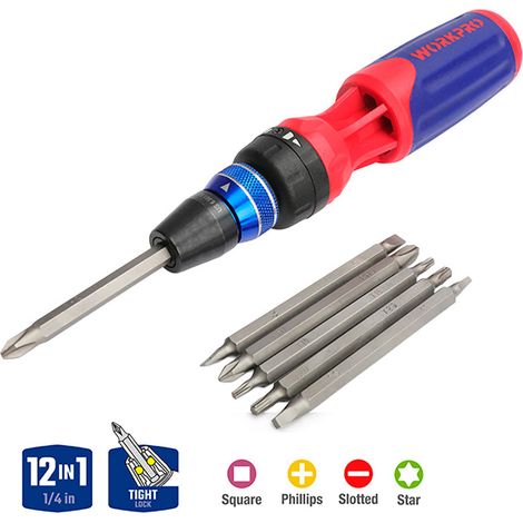 Cacciavite a cricchetto 12 in 1
