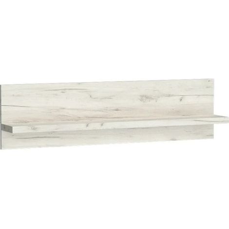 Étagère murale INDIANAPOLIS 18x32x120 cm Avec rangement kraft weiß (1/5)