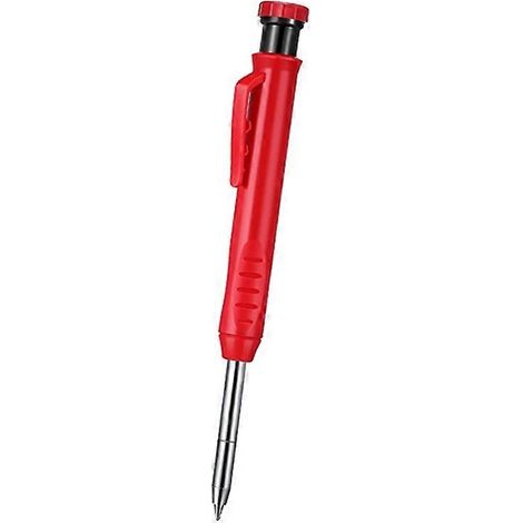 Crayon à trous profonds automatique à pointe longue, outil auxiliaire professionnel pour menuisier et menuisier, avec taille-crayon intégré pour outils à trous profonds