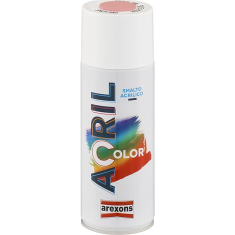 Smalto Spray Acricolor Vernice Acrilica per Metallo Legno Muro Interno Esterno - Colore: Rosa