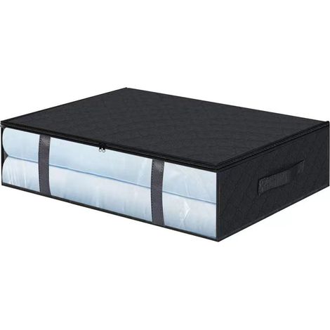 Sacchetto Salvaspazio per Sotto Letto – Tessuto Non Tessuto Resistente, Pieghevole e Antipolvere – Design Elegante – Ideale per Coperte e Biancheria