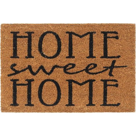 Tapis de porte naturel 40x60 cm fibre de coco touffeté (1/5)