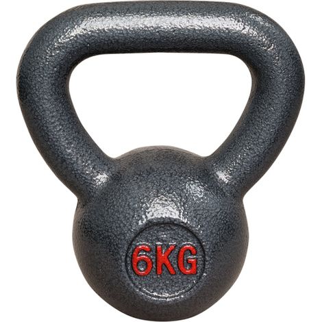 Kettlebell aus Gusseisen - Fitness Kugelhantel - 6kg