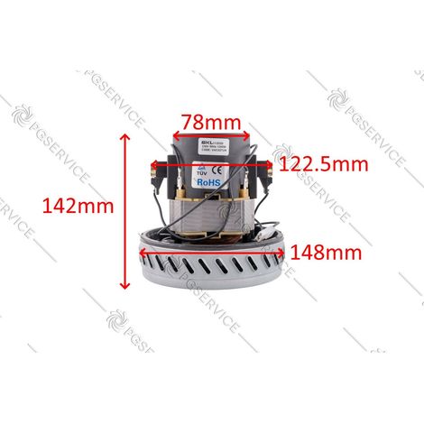 SKL Motore monostadio 230V 1200W bidone aspirapolvere Alfatec Karcher WD (1/4)