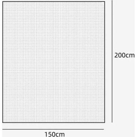 Moustiquaire - 150 x 200 cm - Pour Fenêtre - Avec Ruban Adhésif - Blanc - Lot De 3 (1/4)
