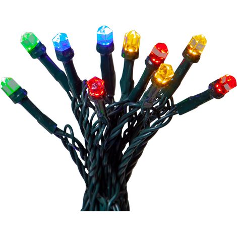 Star Trading Guirlande lumineuse LED Diamond Star Light, 7,5 m, colorée