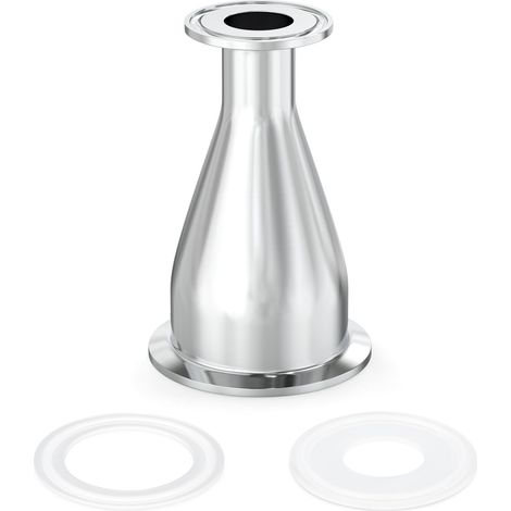1 pièce Raccord sanitaire Réducteur Raccord en acier inoxydable 304 Tri Clamp Ferrule Style 2,5" Tube OD à 1" Tube OD (63 mm x 25 mm) (1/5)