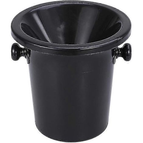 Crachoir à vin noir, tonneau à vin en plastique rond à double anse, récipient à glace, accessoires de dégustation de vin-AquaForge (1/5)