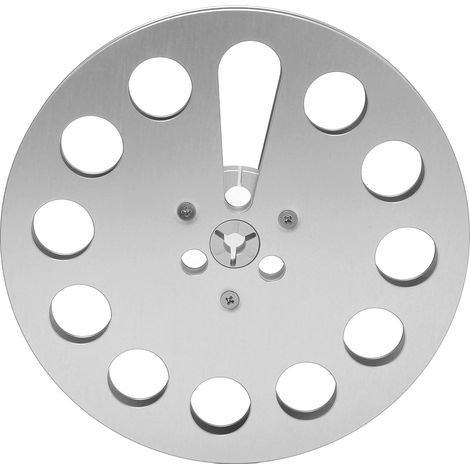 Universelle leere Spule 1/4 Zoll 7 Zoll mit 11 Löchern, windbeständig für Aufnahmen, Silber (1/5)