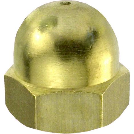 Connex Hutmuttern M10 Messing - 4 Stk. Hutmuttern