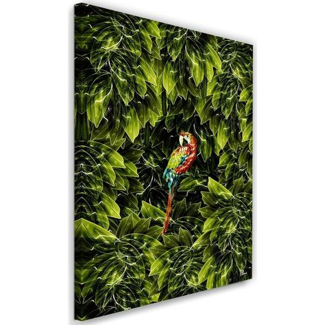 Tableau xxl ara image décor tropical - 50 x 70 cm (1/5)