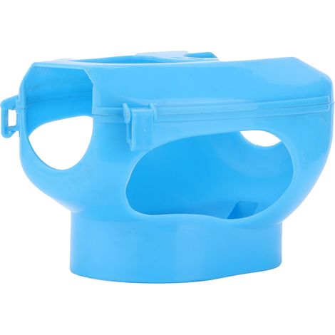 Support en plastique pour pigeons voyageurs, avec mangeoires et distributeurs de médicaments pour jeunes pigeons voyageurs (bleu). (1/5)