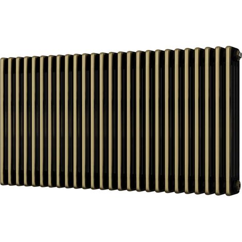 Alpha - Antique Brass Column Radiator H600mm x W1164mm 4 Column (1/2)