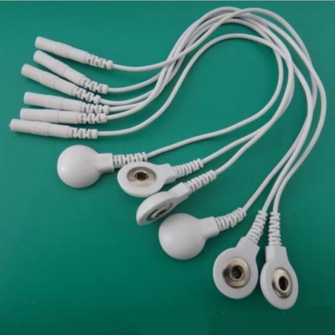 Filiyano-Lot de 10 câbles courts adaptateurs Tieline pour électrodes, avec connecteur à pression de 3,5 mm et filetage de 2,0 mm, pour utilisation