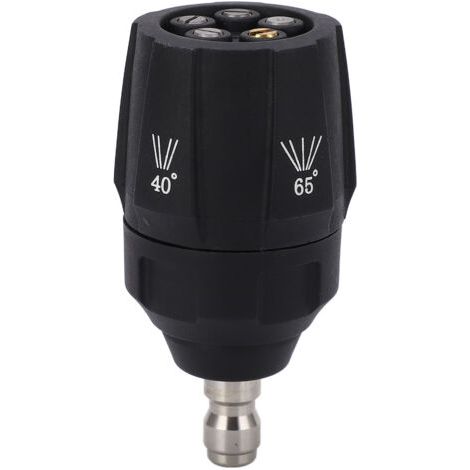Buse de nettoyeur haute pression 5 en 1, tête de pulvérisation multi-rotation réglable à 360 degrés, connecteur rapide 1/4 pouce