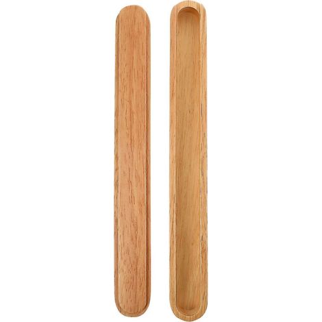Boîte à baguettes portable en bois naturel (1 pièce) (1/3)
