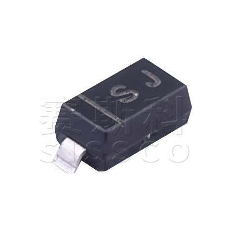 Changdian/Changjing B5817W SOD-123 1206 Schottky Diode with SJ silkscreen, new electronic component chip, 5 pieces.