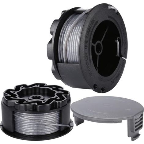 Bobine de fil de rechange pour débroussailleuse Bosch UniversalGrassCut 18/18-26/18-260 – F016800570, avec couvercle (2 unités)