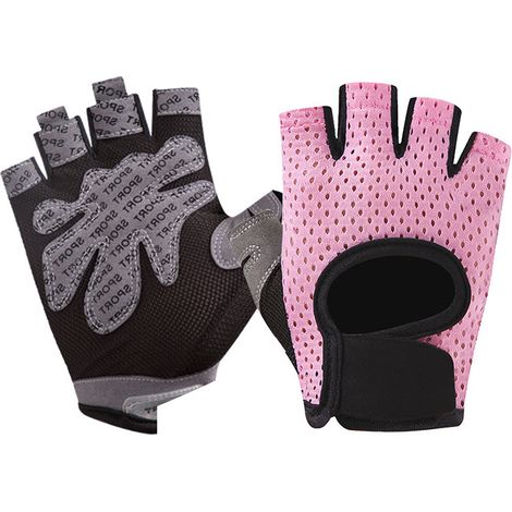 1 Paire Gants de fitness, antidérapants en silicone, respirants sans doigts, pour musculation yoga vélo (1/5)
