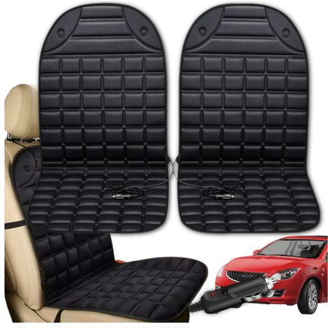 JUEGO DE 2 ALFOMBRAS CALEFACTABLES DE 12V PARA ASIENTOS DE COCHE CON CONTROL REMOTO. 隆2 UNIDADES (1/5)